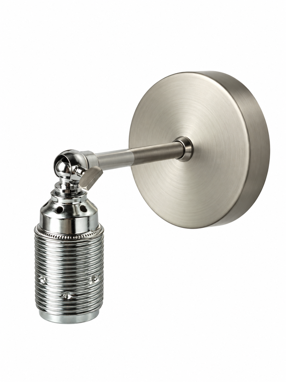 Wandlambje zilver Standaard E14 fitting