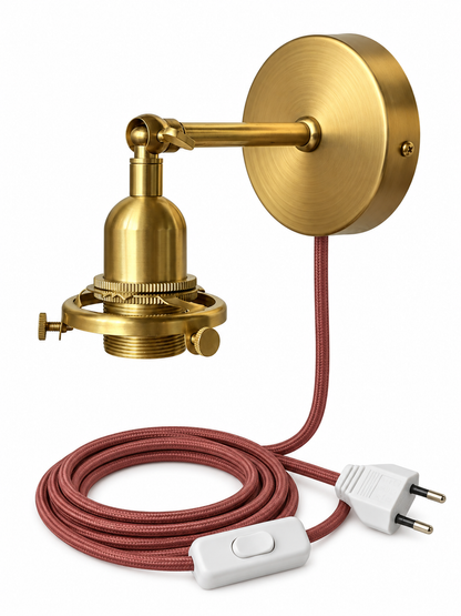 Wandlambje goud Luxe E14 fitting