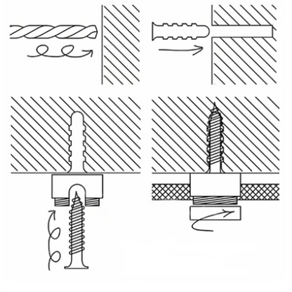 Plafond/wandhaakje