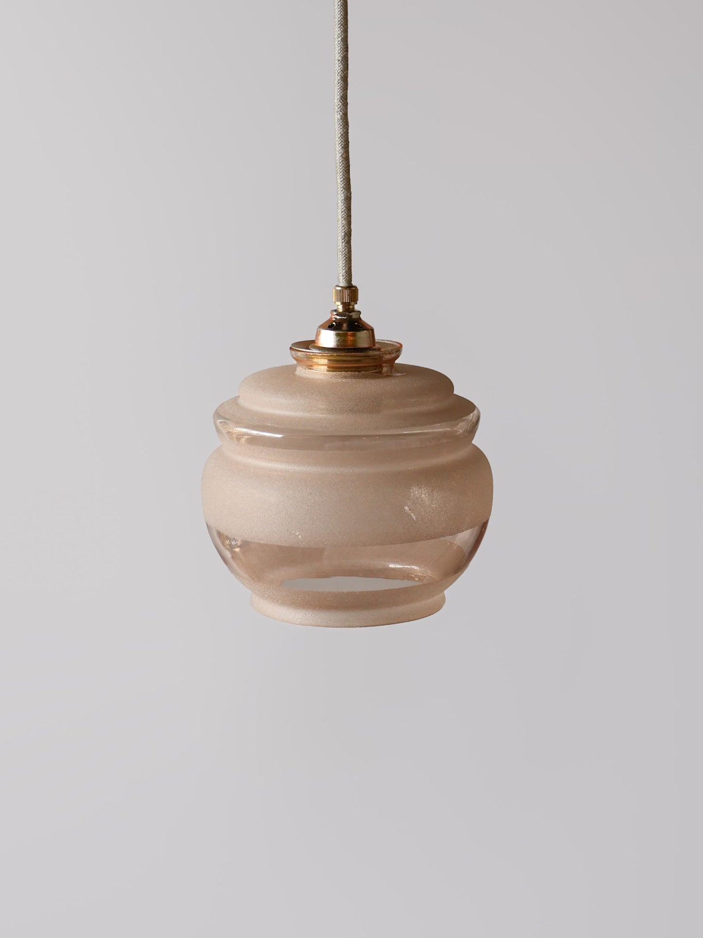 vintage gesuikderd glas lamp