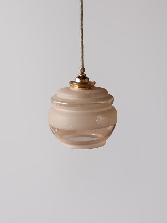 vintage gesuikderd glas lamp