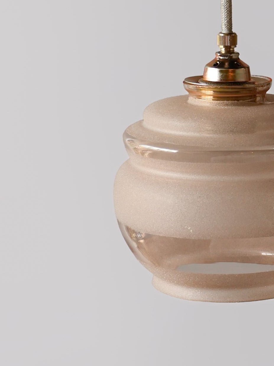 vintage gesuikderd glas lamp
