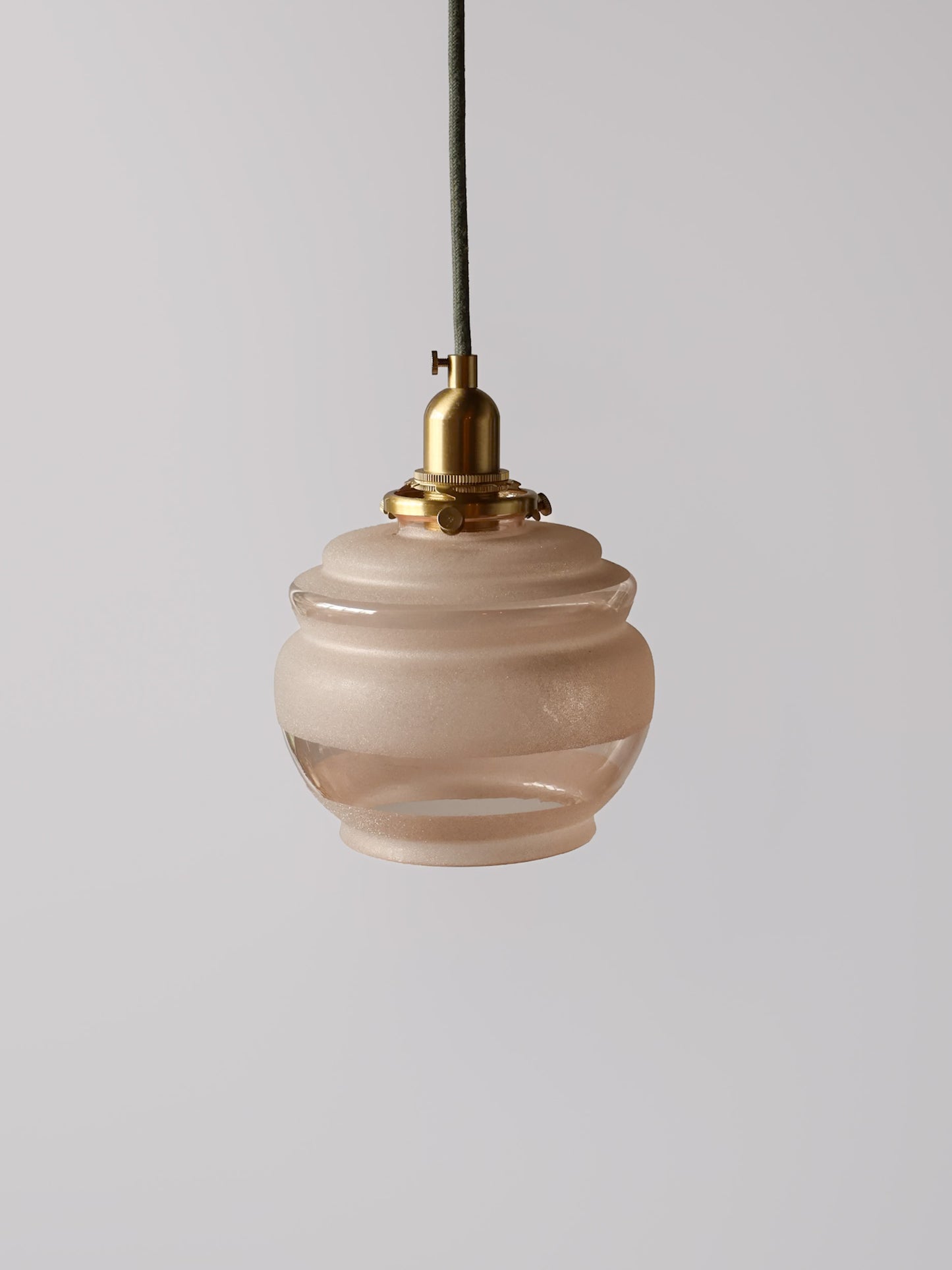 vintage gesuikderd glas lamp