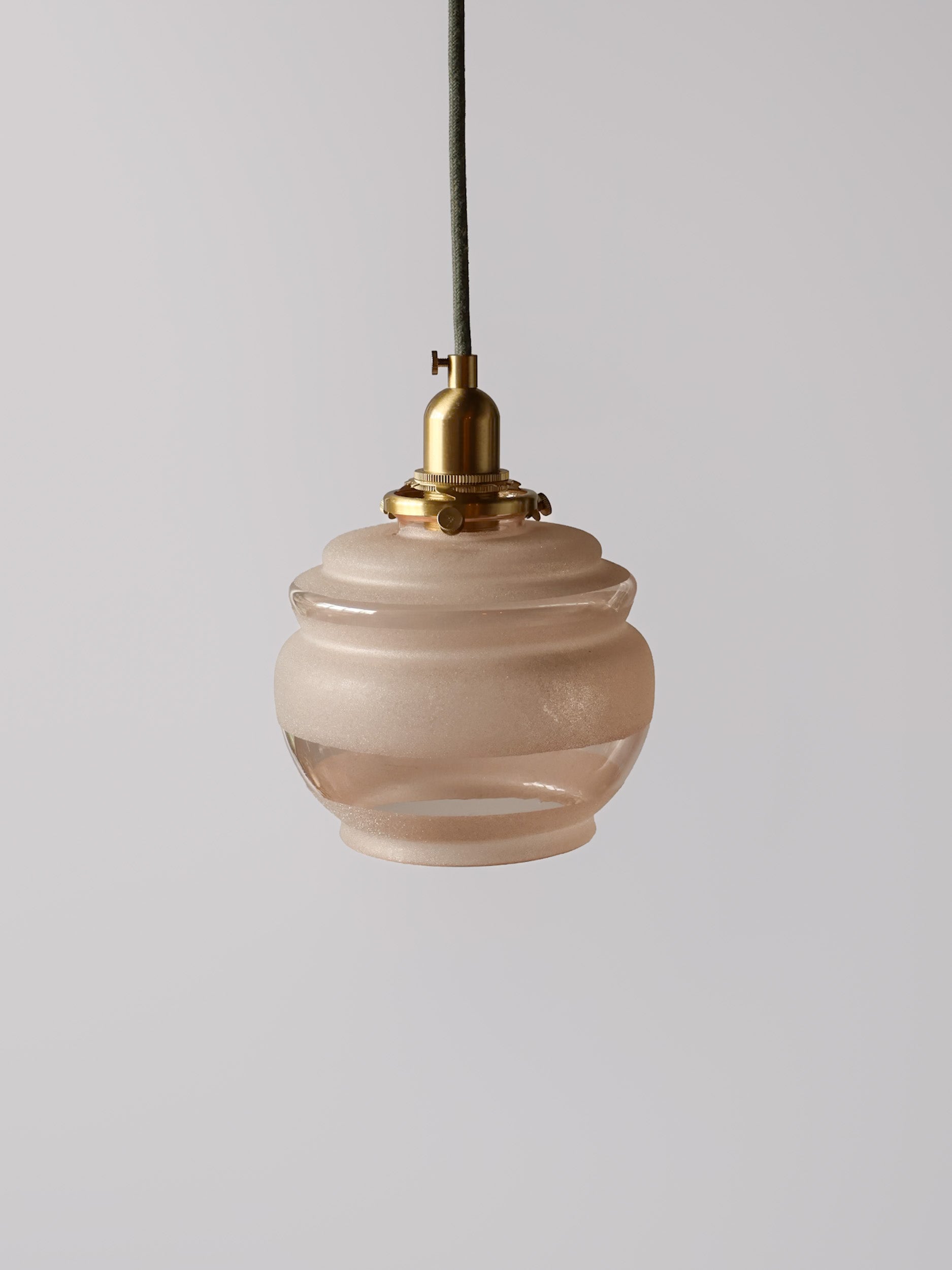 vintage gesuikderd glas lamp