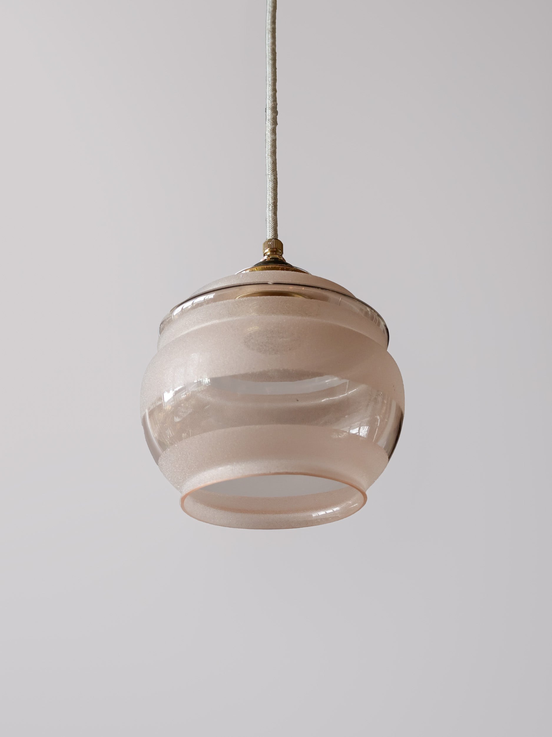 vintage gesuikderd glas lamp