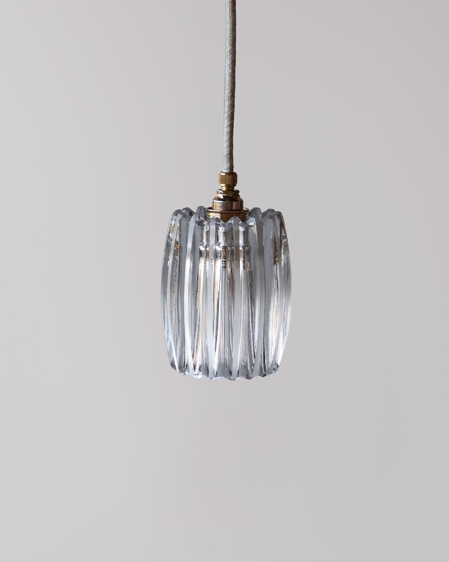 transparant vintage lampje van helder glas