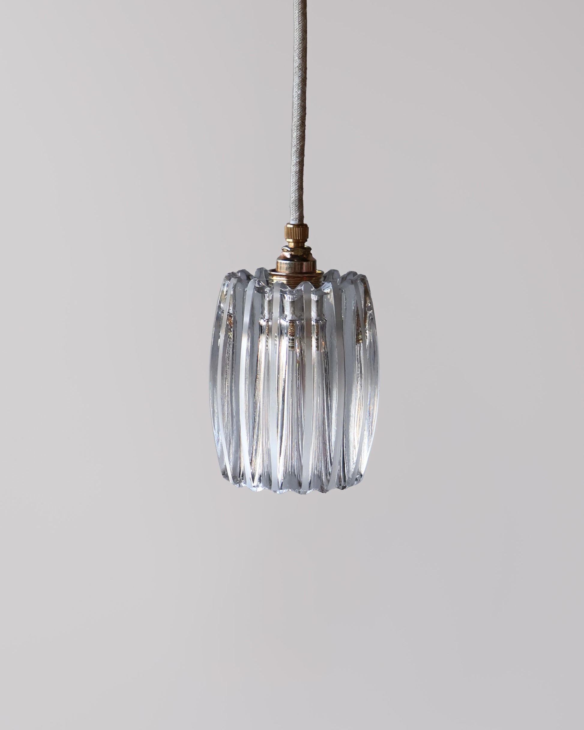 transparant vintage lampje van helder glas