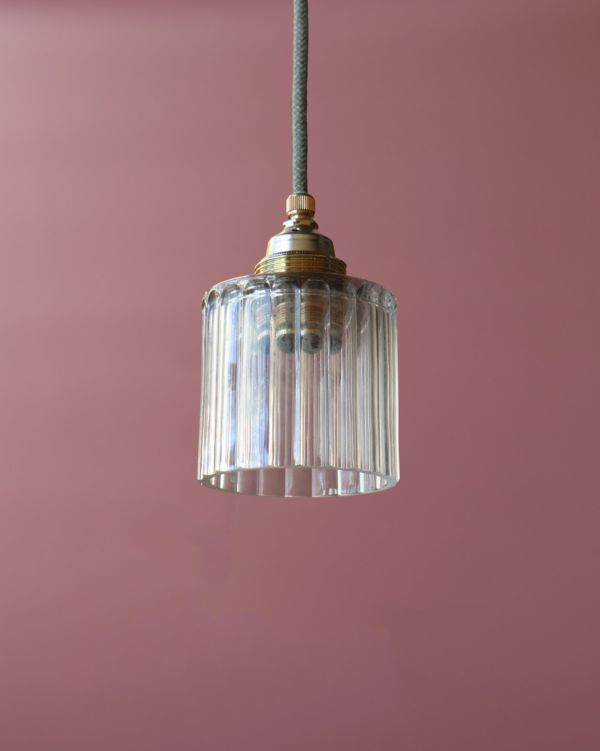 transparant vintage lampje van helder glas