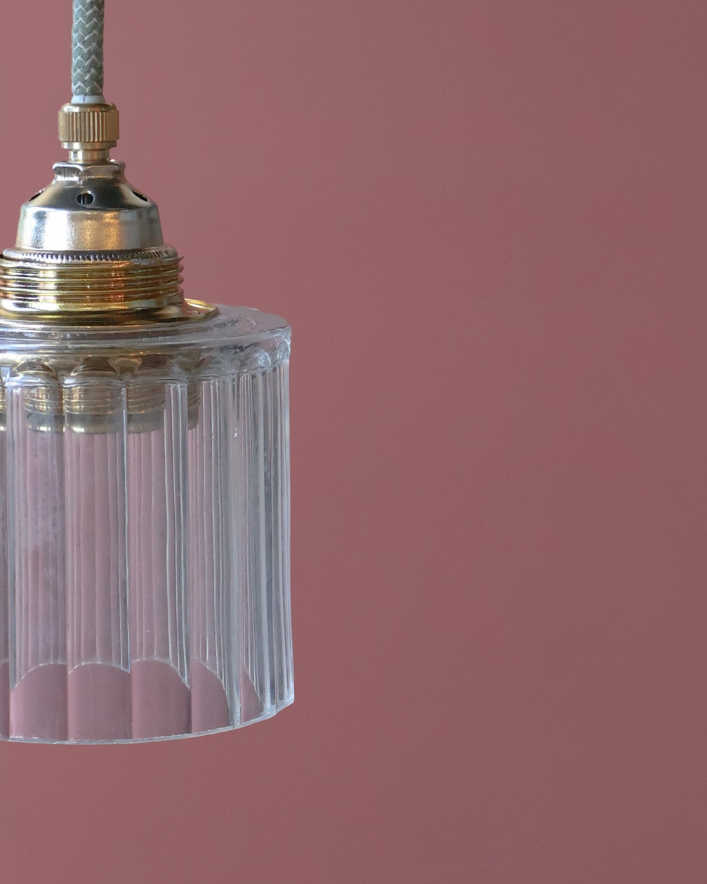 transparant vintage lampje van helder glas