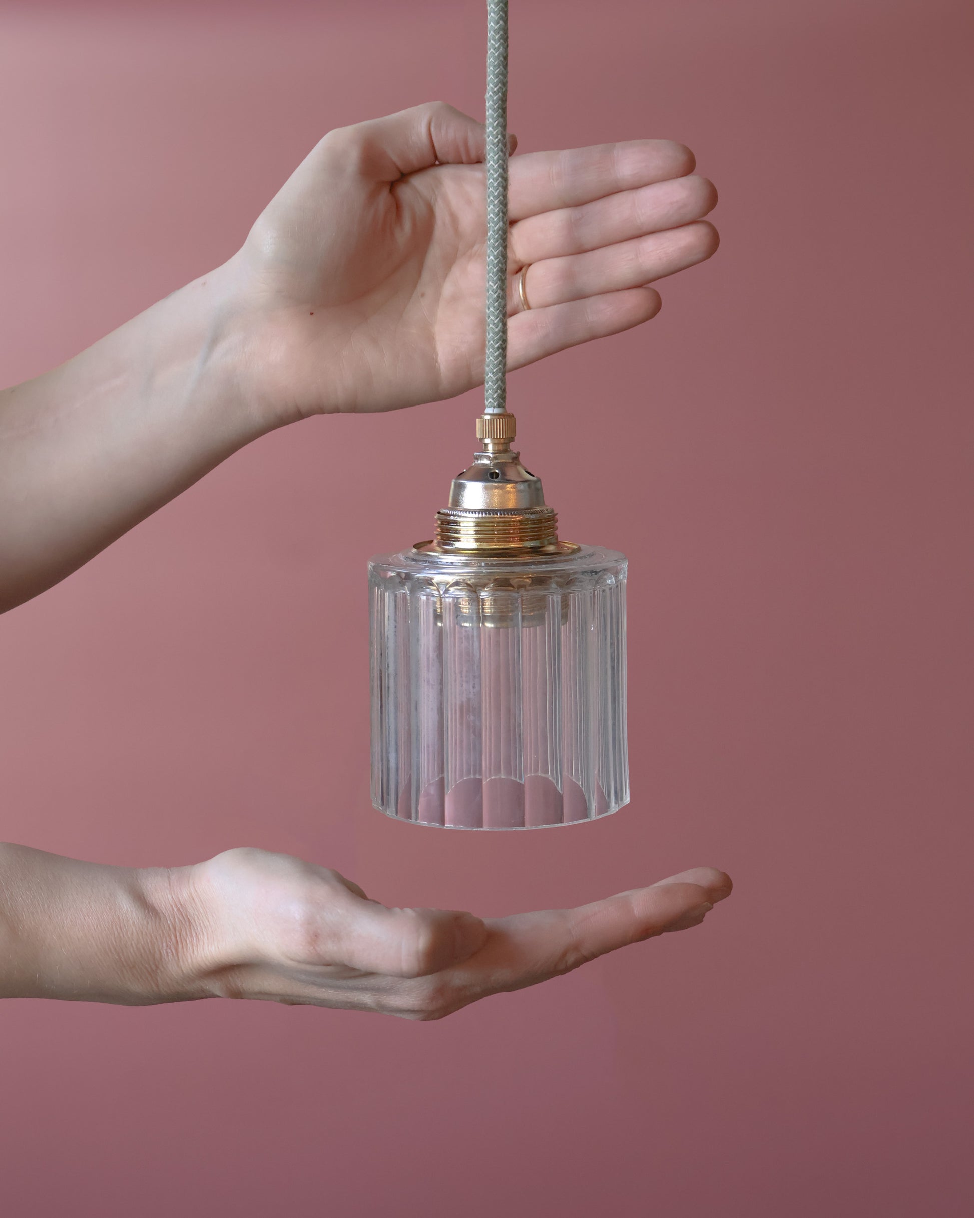 transparant vintage lampje van helder glas