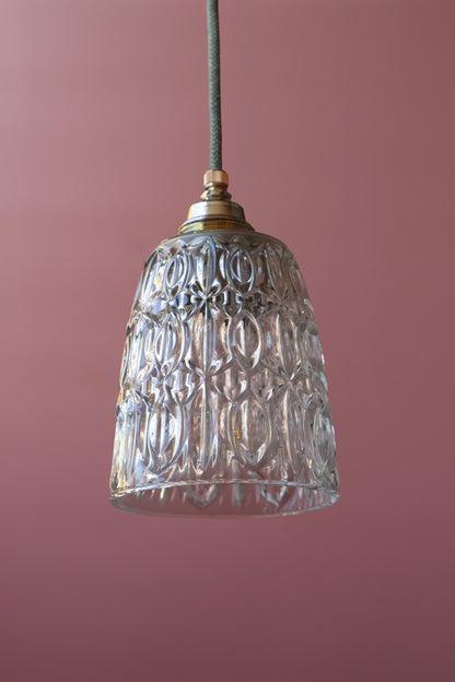 transparant vintage lampje van helder glas