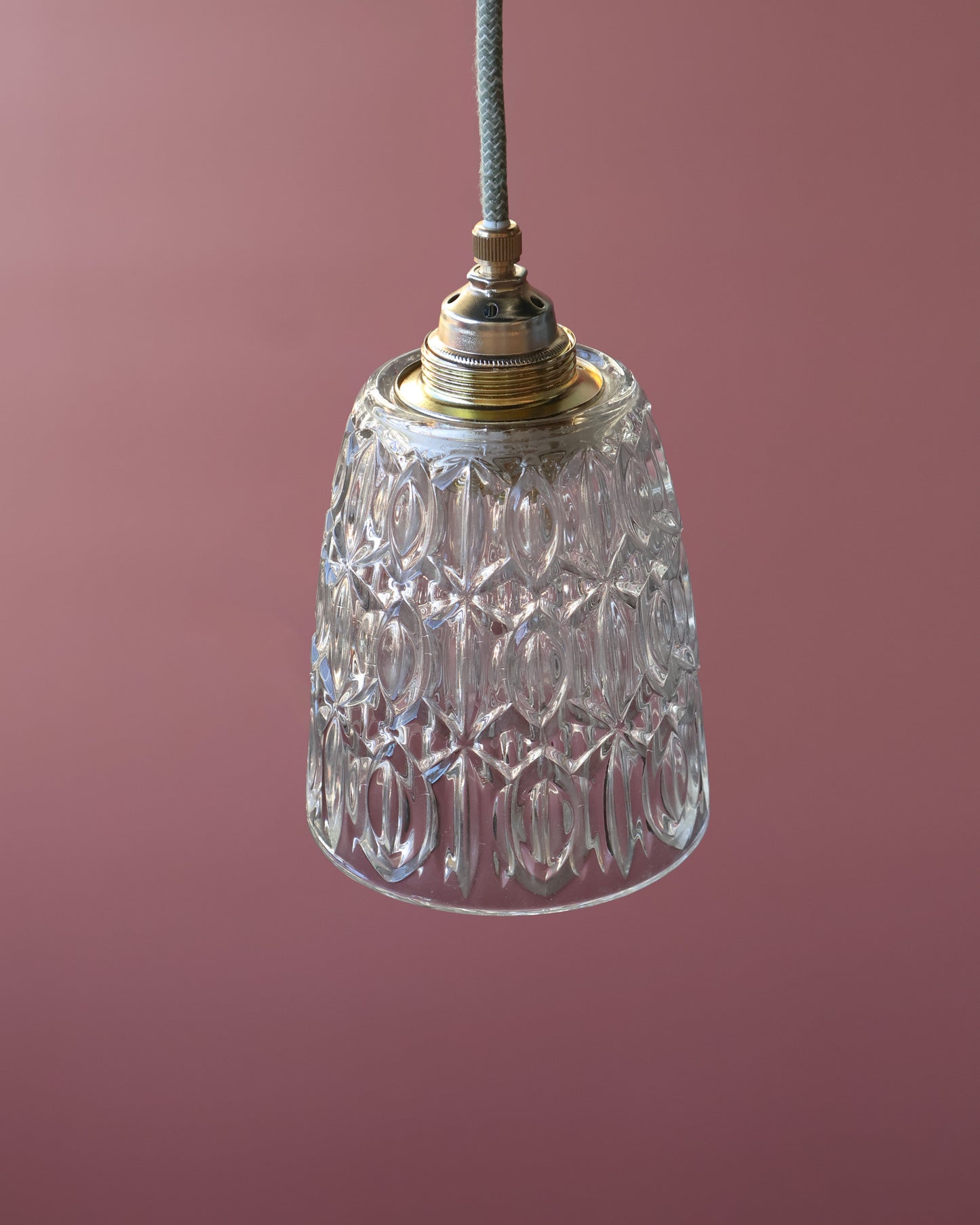 transparant vintage lampje van helder glas