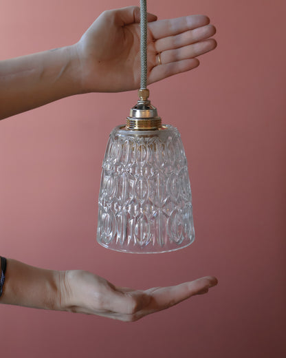 transparant vintage lampje van helder glas