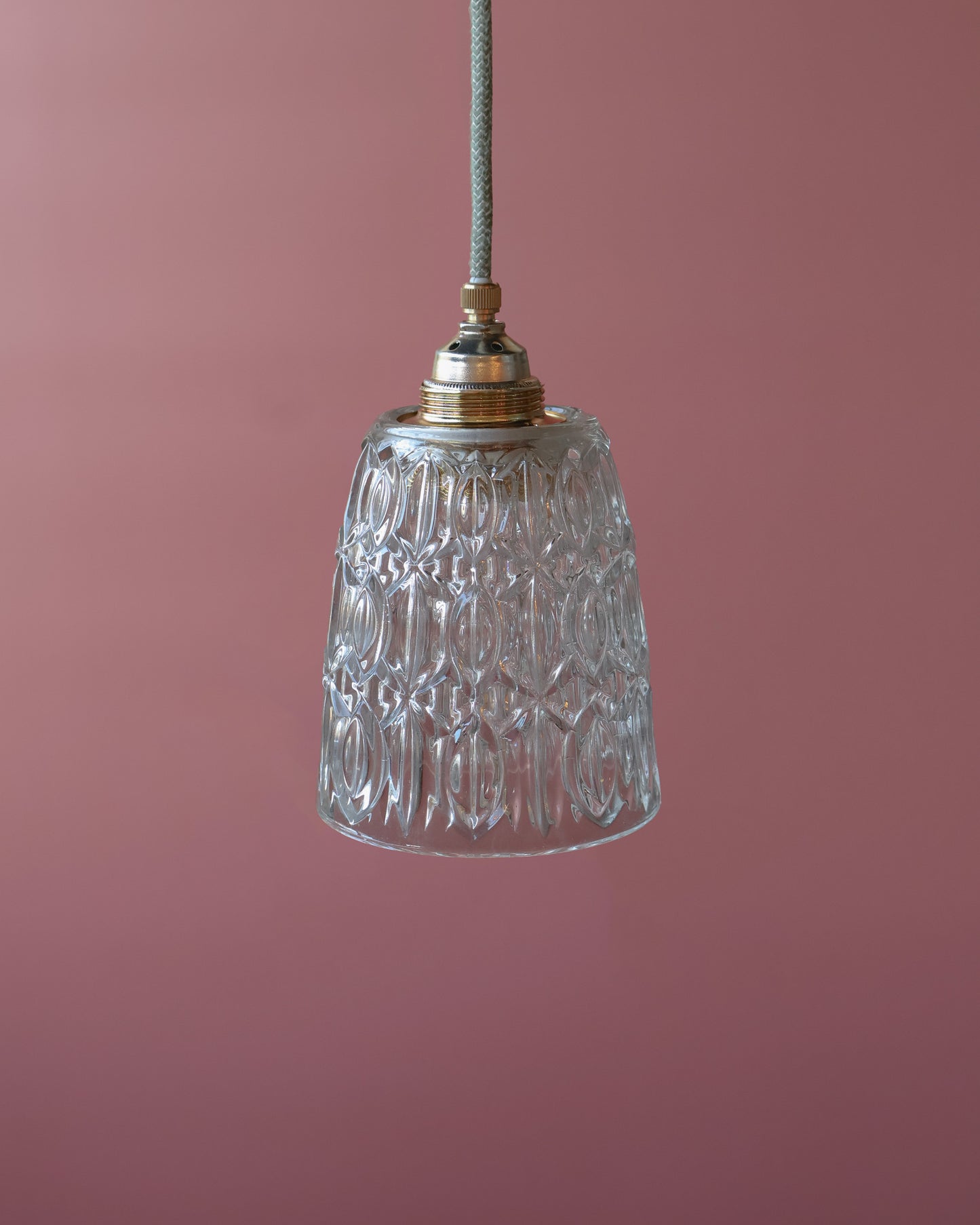 transparant vintage lampje van helder glas