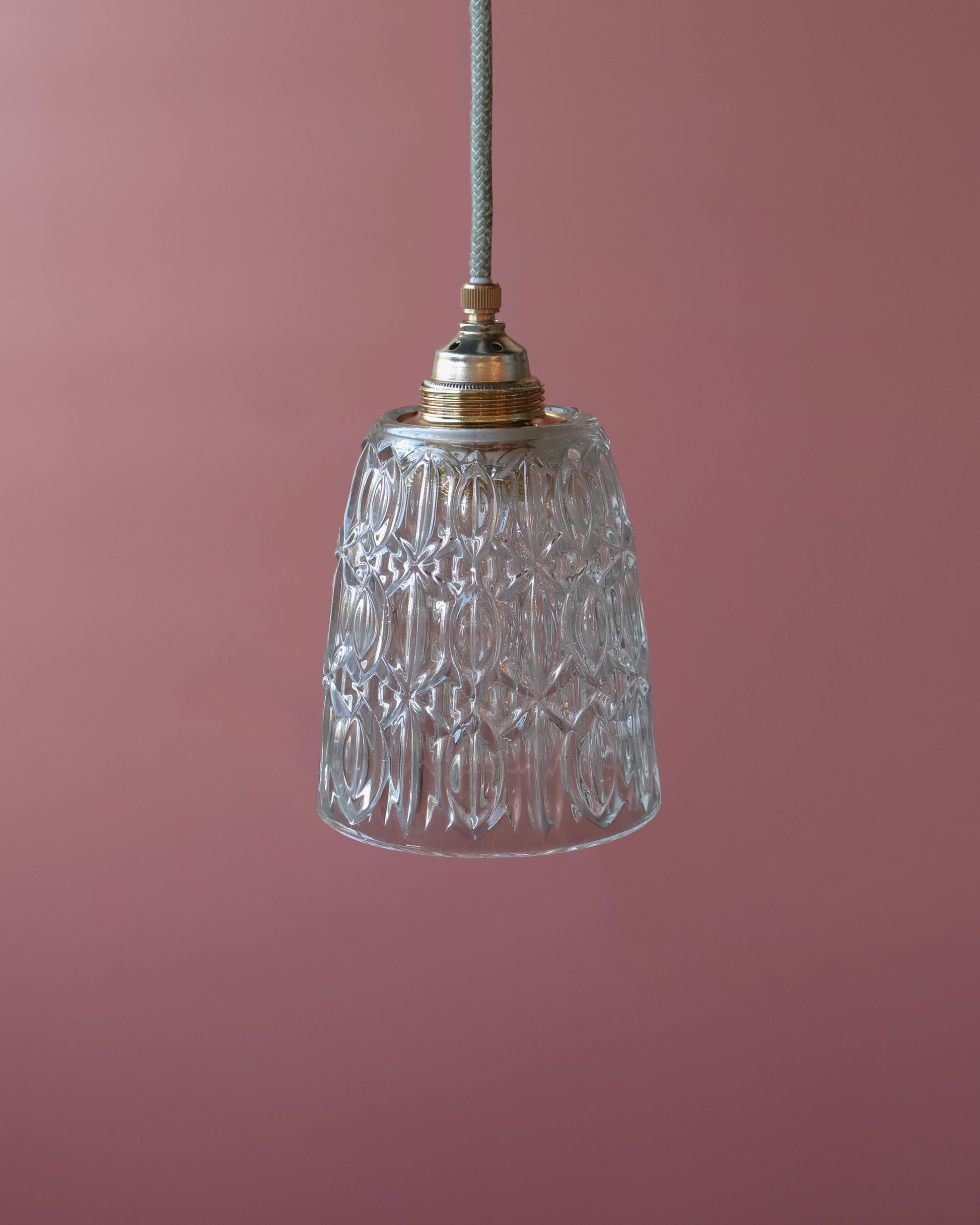 transparant vintage lampje van helder glas