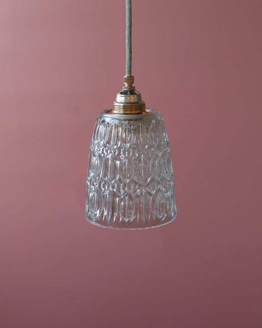 transparant vintage lampje van helder glas