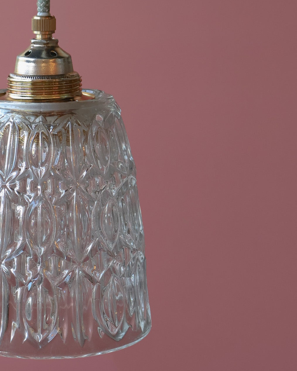 transparant vintage lampje van helder glas