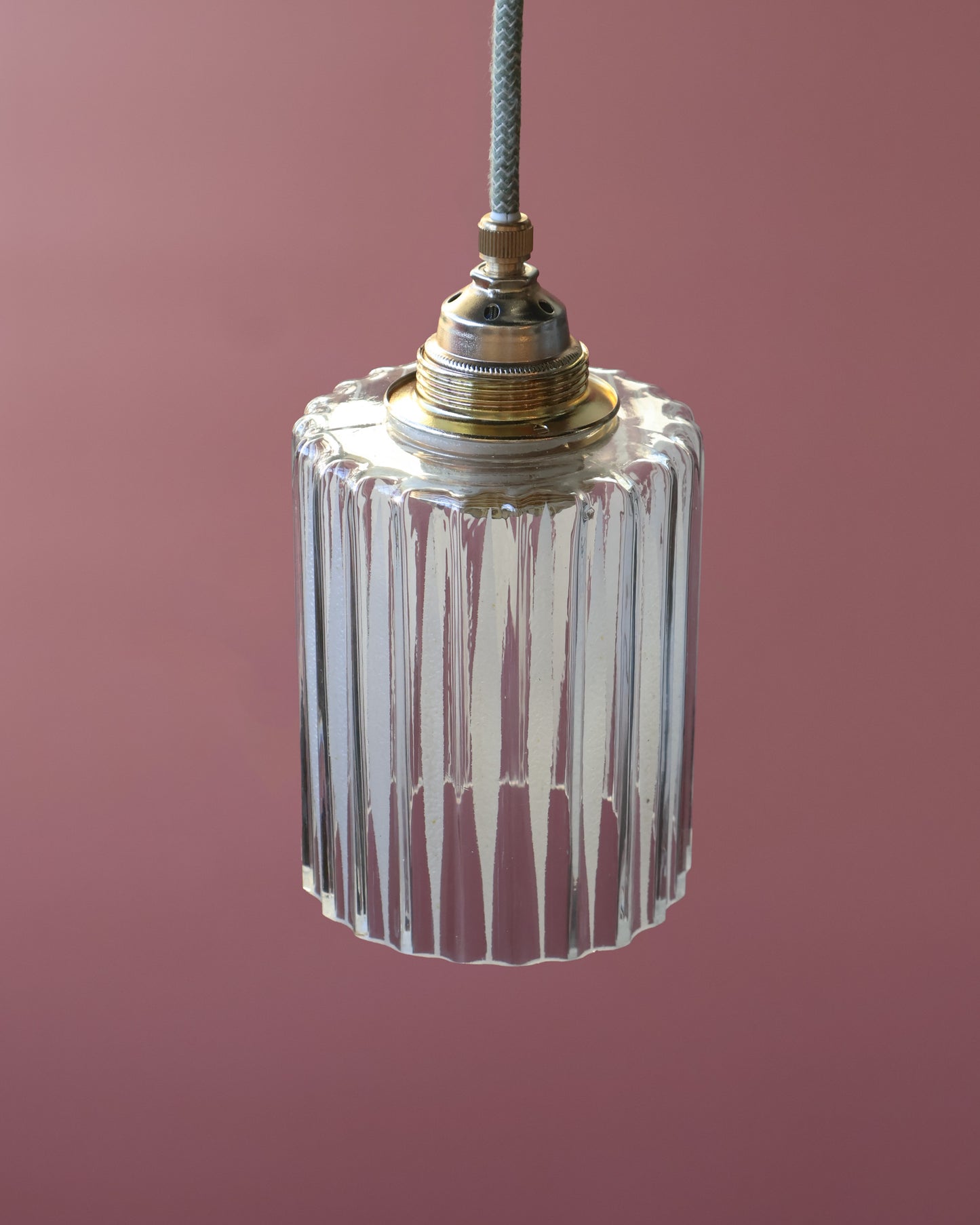 transparant vintage lampje van helder glas