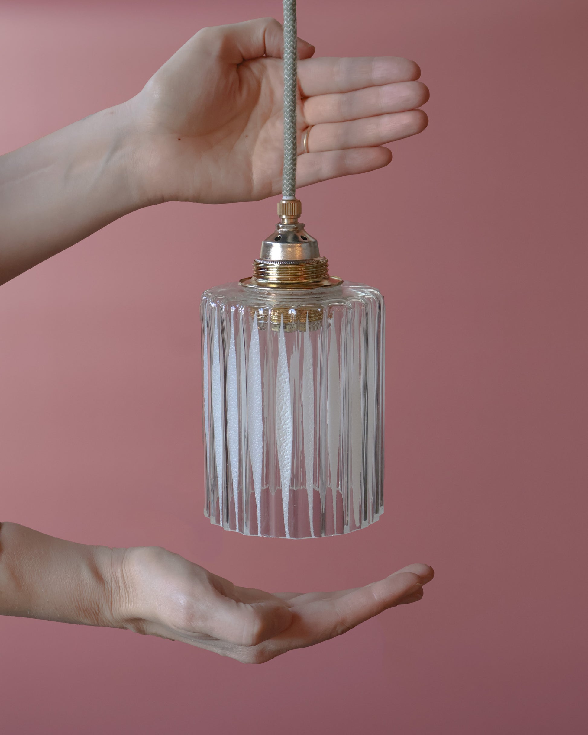 transparant vintage lampje van helder glas