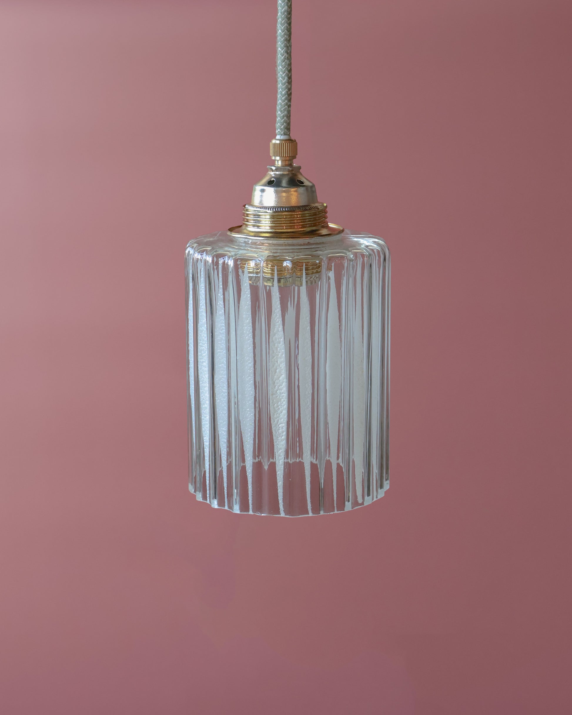 transparant vintage lampje van helder glas