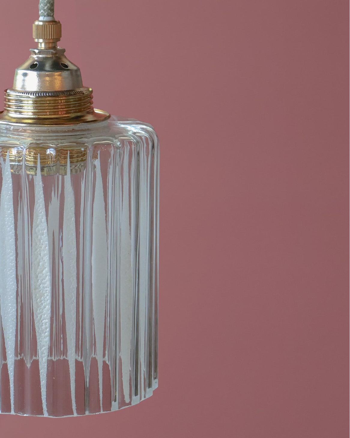 transparant vintage lampje van helder glas