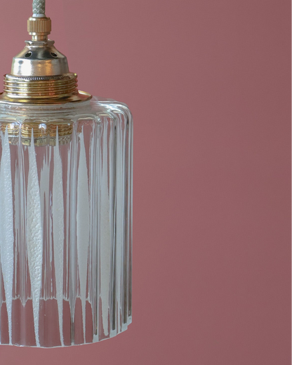 transparant vintage lampje van helder glas