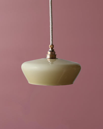 creme vintage lampje van opaline glas